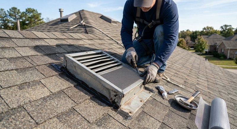 Roof Vent Flashing Repair